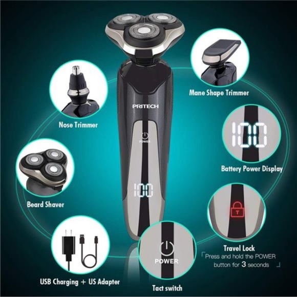 Men Electric Razor for Men Electric Shavers for Men Electric Razors - Picture 3 of 6